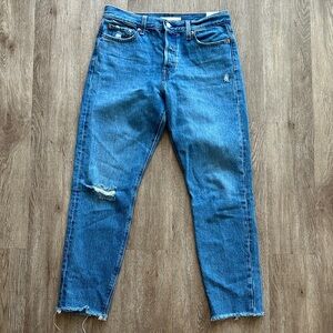 Levi's High Rise Wedgie Jeans Size 29 100% Cotton Button Fly